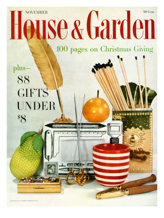 House & Garden Cover - November 1957 by Frances Mclaughlin-Gill Pricing Limited Edition Print image