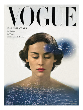 Vogue Cover - January 1948 by Herbert Matter Pricing Limited Edition Print image