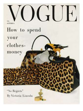 Vogue Cover - October 1958 by Richard Rutledge Pricing Limited Edition Print image
