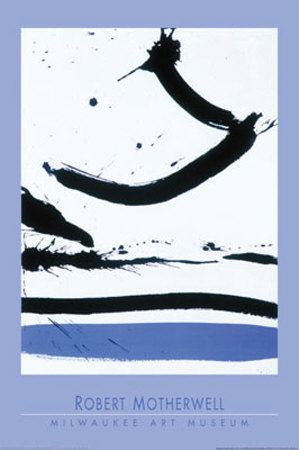 In Black With Blue by Robert Motherwell Pricing Limited Edition Print image
