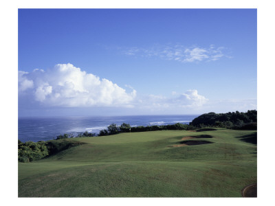 Princeville Golf Club The Prince Course, Hole 7 Coastline by Stephen Szurlej Pricing Limited Edition Print image