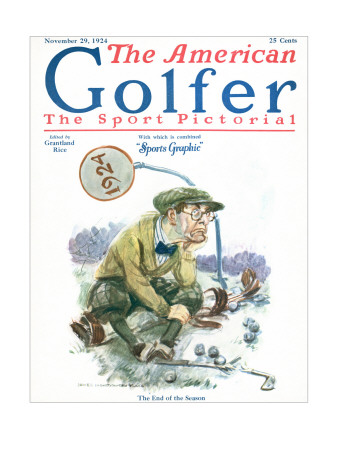 The American Golfer November 29, 1924 by James Montgomery Flagg Pricing Limited Edition Print image
