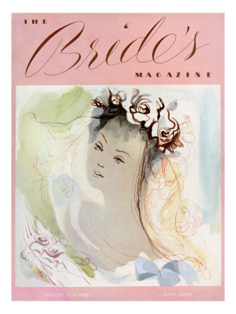 Brides Cover - October, 1938 by Mary A. Barker Pricing Limited Edition Print image