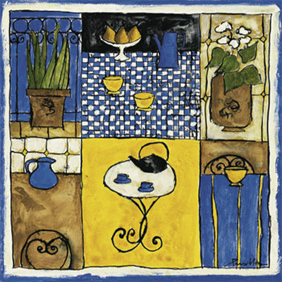 Blue Kitchen Ii by Francoise Persillon Pricing Limited Edition Print image