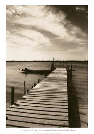 Jetty At Kipungani Lodge, Lamu Archipelago, Kenya by Alexis De Vilar Pricing Limited Edition Print image