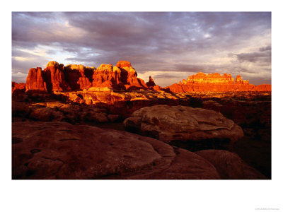 Needles District, Sunset, Canyonlands National Park, U.S.A. by Curtis Martin Pricing Limited Edition Print image