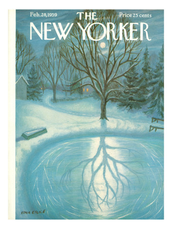 The New Yorker Cover - February 28, 1959 by Edna Eicke Pricing Limited Edition Print image