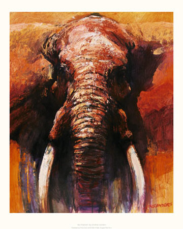 Bull Elephant by Jonathan Sanders Pricing Limited Edition Print image