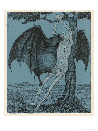 Vampire Bat by Thomas Theodor Heine Pricing Limited Edition Print image
