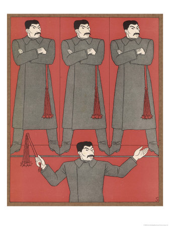 Josef Stalin Russian Politician Cartoon: A Man Of Many Parts by Erich Schilling Pricing Limited Edition Print image