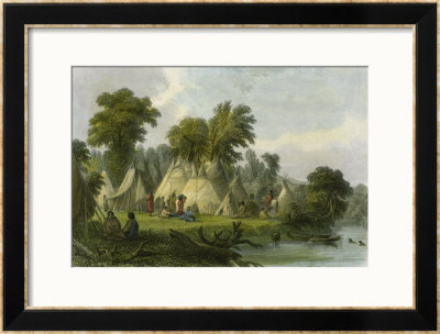 Dakota Encampment by Seth Eastman Pricing Limited Edition Print image