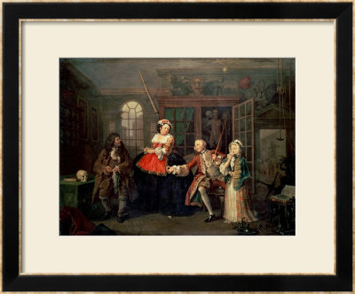 Marriage A La Mode: Iii, The Visit To The Quack Doctor, Before 1743 by William Hogarth Pricing Limited Edition Print image
