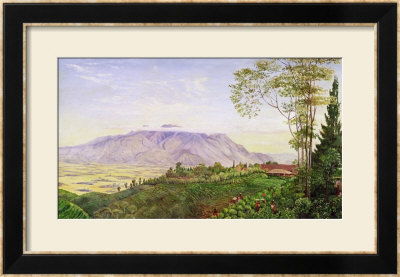 Tea Gathering In Mr. Hoelle's Plantation At Garoet, Java, Circa 1875 (Board) by Marianne North Pricing Limited Edition Print image