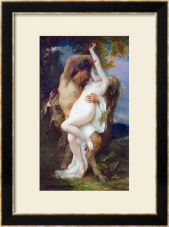 Nymph Abducted By A Faun, 1860 by Alexandre Cabanel Pricing Limited Edition Print image