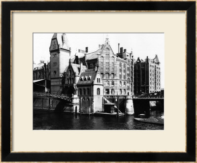 View Of The Speicherstadt (Warehouse City) Hamburg, Circa 1910 by Jousset Pricing Limited Edition Print image