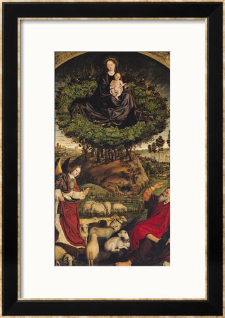 Madonna And Child, Central Panel From The Triptych Of Moses And The Burning Bush, Circa 1476 by Nicolas Froment Pricing Limited Edition Print image