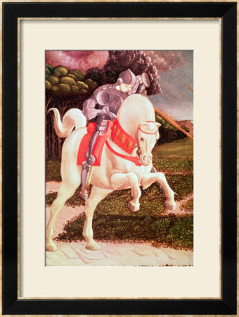 St. George And The Dragon, Detail Of St. George, Circa 1460 by Paolo Uccello Pricing Limited Edition Print image