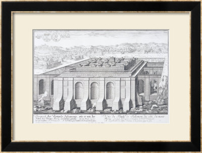 The Temple Of Solomon, Jerusalem, From Entwurf Einer Historischen Architektur, 1721 by Johann Bernhard Fischer Von Erlach Pricing Limited Edition Print image
