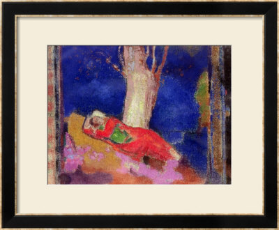 Woman Sleeping Under A Tree, 1900-01 by Odilon Redon Pricing Limited Edition Print image