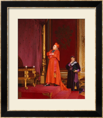A Cardinal Looking At Napoleon's Throne by Jean Georges Vibert Pricing Limited Edition Print image