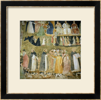 St. Dominic Sending Forth The Hounds Of The Lord, Circa 1369 by Andrea Di Bonaiuto Pricing Limited Edition Print image