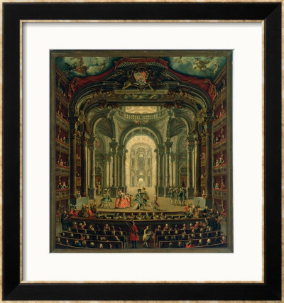 The Teatro Reale In Turin by Pietro Domenico Oliviero Pricing Limited Edition Print image