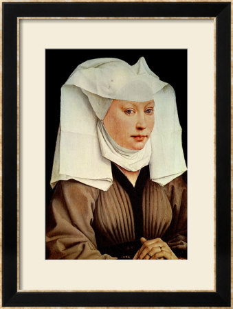 Portrait Of A Young Woman In A Pinned Hat, Circa 1435 by Rogier Van Der Weyden Pricing Limited Edition Print image
