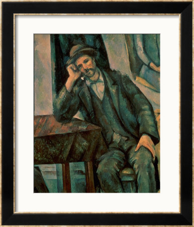 Man Smoking A Pipe, 1890-92 by Paul Cezanne Pricing Limited Edition Print image