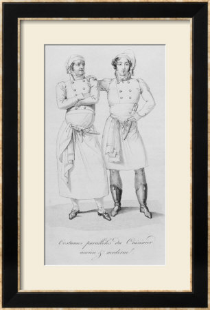 Costumes Of Cooks From Different Eras, From Le Maitre D'hotel Francais by Marie Antoine Careme Pricing Limited Edition Print image