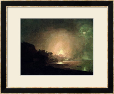 The Eruption Of Mount Vesuvius by Joseph Wright Of Derby Pricing Limited Edition Print image