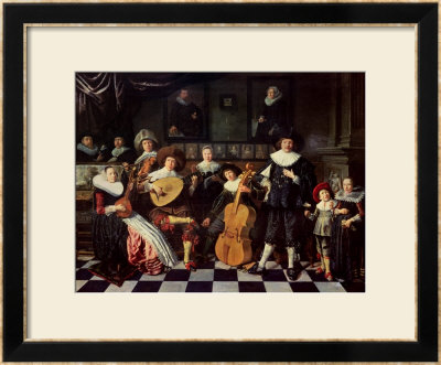 Family Making Music by Jan Miense Molenaer Pricing Limited Edition Print image
