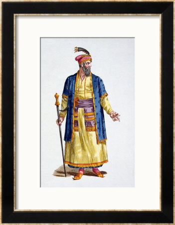 Aurengzeb, Great Khan Of The Mongol Hordes From Recuil Des Estampes by Pierre Duflos Pricing Limited Edition Print image