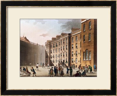 The Fleet Prison From Ackermann's Microcosm Of London, Volume Ii, 1809 by T. & Pugin Rowlandson Pricing Limited Edition Print image