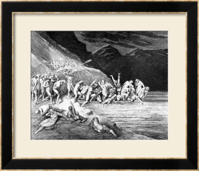 Charon, Illustration From The Divine Comedy By Dante Alighieri Paris, Published 1885 by Gustave Doré Pricing Limited Edition Print image
