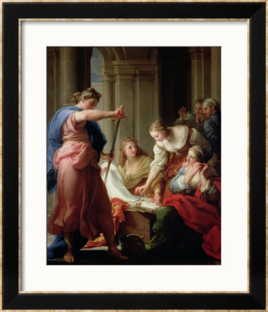 Achilles At The Court Of King Lycomedes With His Daughters by Pompeo Batoni Pricing Limited Edition Print image