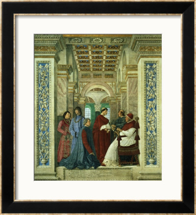 Pope Sixtus Iv Installs Bartolommeo Platina As Director Of The Vatican Library, Circa 1477 by Melozzo Da Forlí Pricing Limited Edition Print image