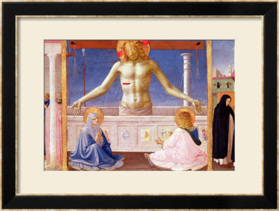 Christ Rising From Tomb, Detail Of Predella Panel Of Coronation Of Virgin, Circa 1430-32 by Fra Angelico Pricing Limited Edition Print image