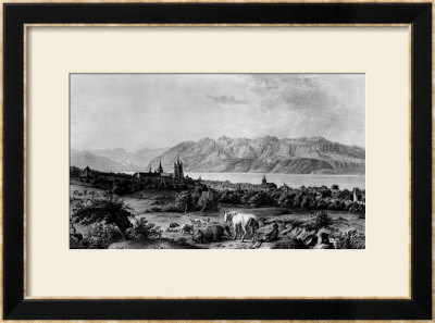 View Of Lausanne by Johann Ludwig Aberli Pricing Limited Edition Print image