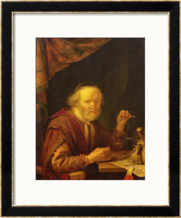Weighing Gold by Gerrit Dou Pricing Limited Edition Print image