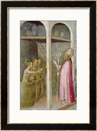 St. Nicholas Resuscitates The Three Children Thrown Into Brine Tubs by Gentile Da Fabriano Pricing Limited Edition Print image