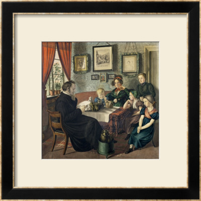 Pastor Johann Wilhelm Rautenberg And His Family, 1833 by Carl Julius Milde Pricing Limited Edition Print image