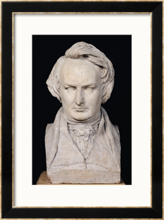 Bust Of Victor Hugo (1802-85) Aged 35, 1837 by Pierre Jean David D'angers Pricing Limited Edition Print image