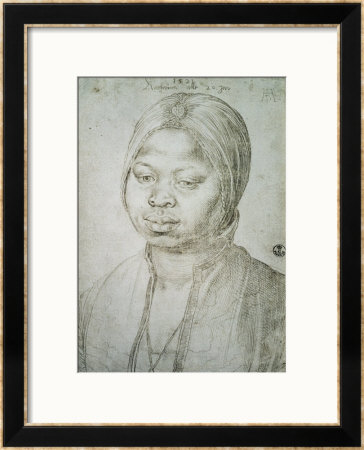 Portrait Of Catherine, The Mulatta Of The Portuguese Bradao, 1521 by Albrecht Dürer Pricing Limited Edition Print image