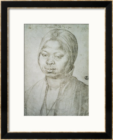 Portrait Of Catherine, The Mulatta Of The Portuguese Bradao, 1521 by Albrecht Durer Pricing Limited Edition Print image
