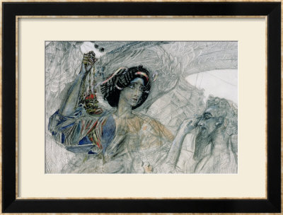 The Six Winged Seraph, From The Prophet, By Alexander Pushkin, 1905 by Mikhail Aleksandrovich Vrubel Pricing Limited Edition Print image