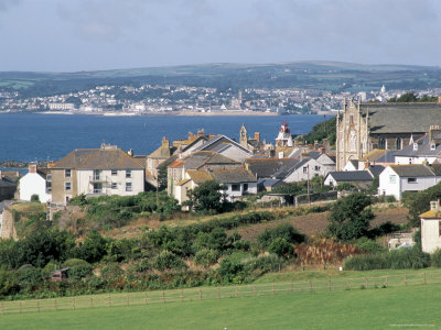 Overlooking Marazion And Penzance, Cornwall, England, United Kingdom by Brigitte Bott Pricing Limited Edition Print image