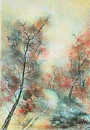 Grand Arbre En Automne by Antonio Rivera Pricing Limited Edition Print image