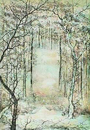 Neige En Forêt by Antonio Rivera Pricing Limited Edition Print image