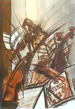 Violons by Dominique Guillemard Pricing Limited Edition Print image
