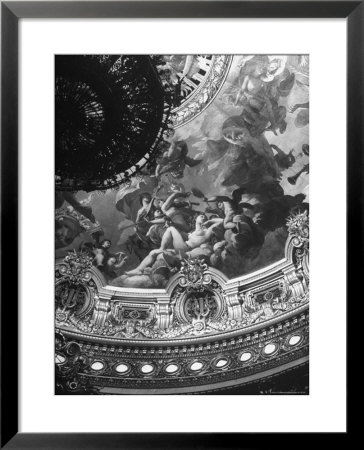 Detail Of A Mural Decorating The Entire Ceiling Of The Paris Opera House Created By Jules Lenepveu by Walter Sanders Pricing Limited Edition Print image